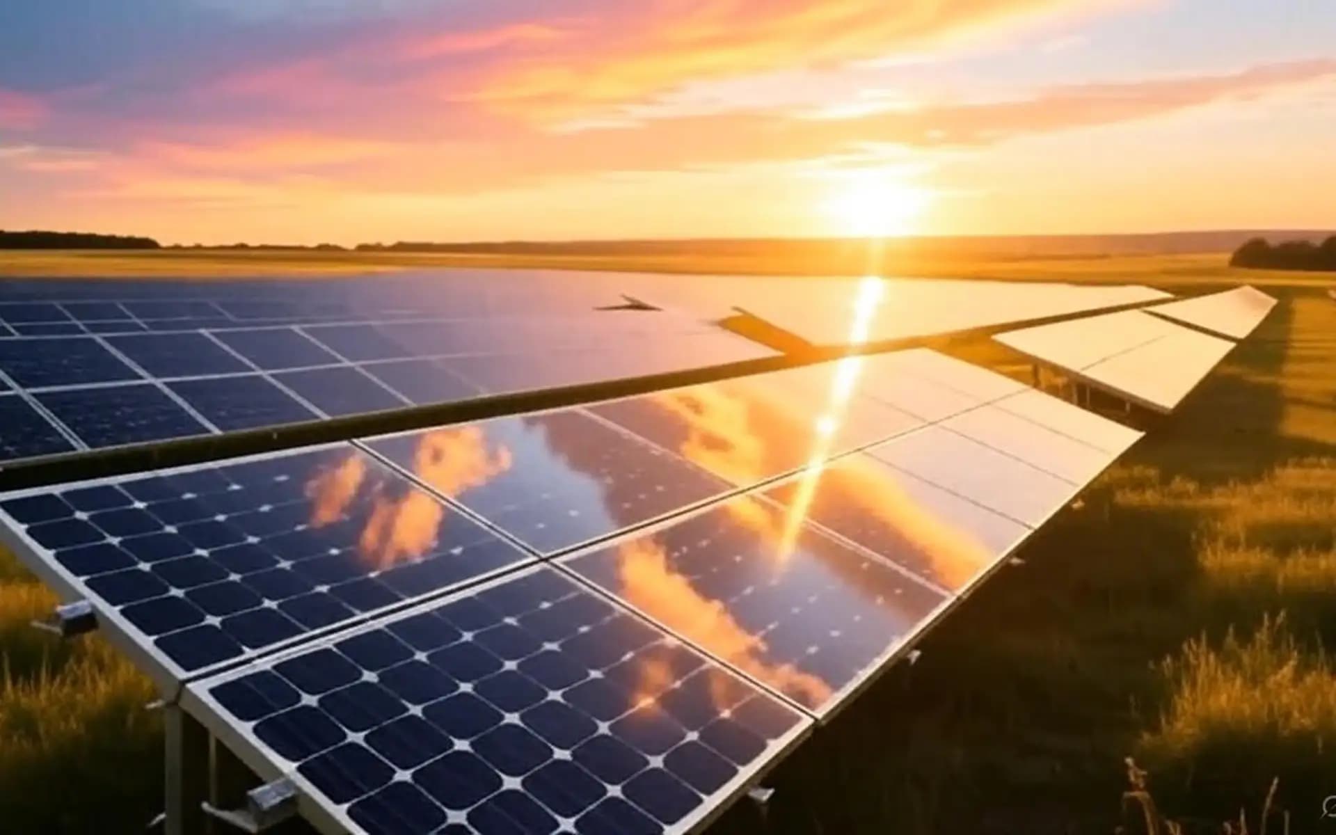 Abstract representation of clean energy and innovation